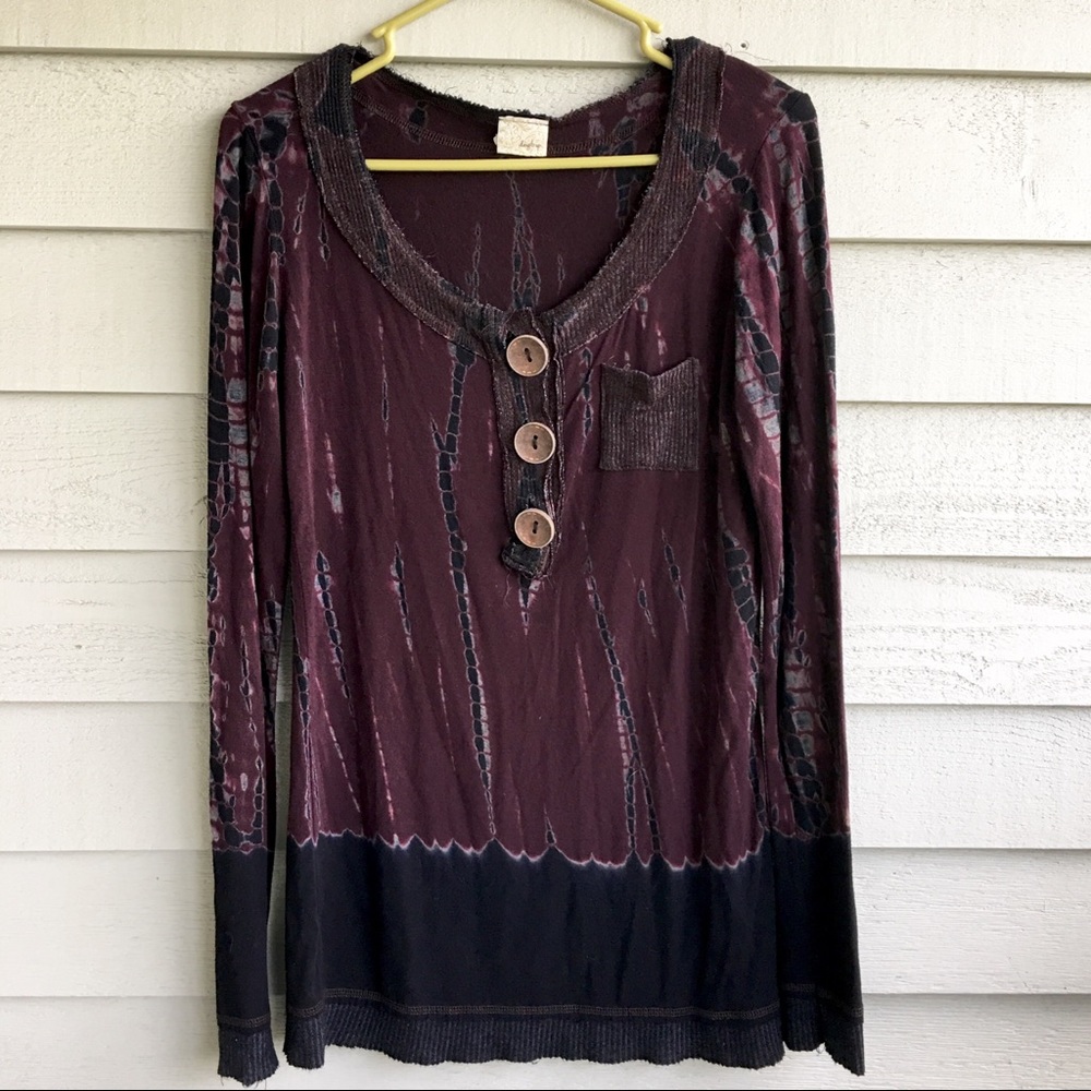 Daytrip Tie Dye Henley Top